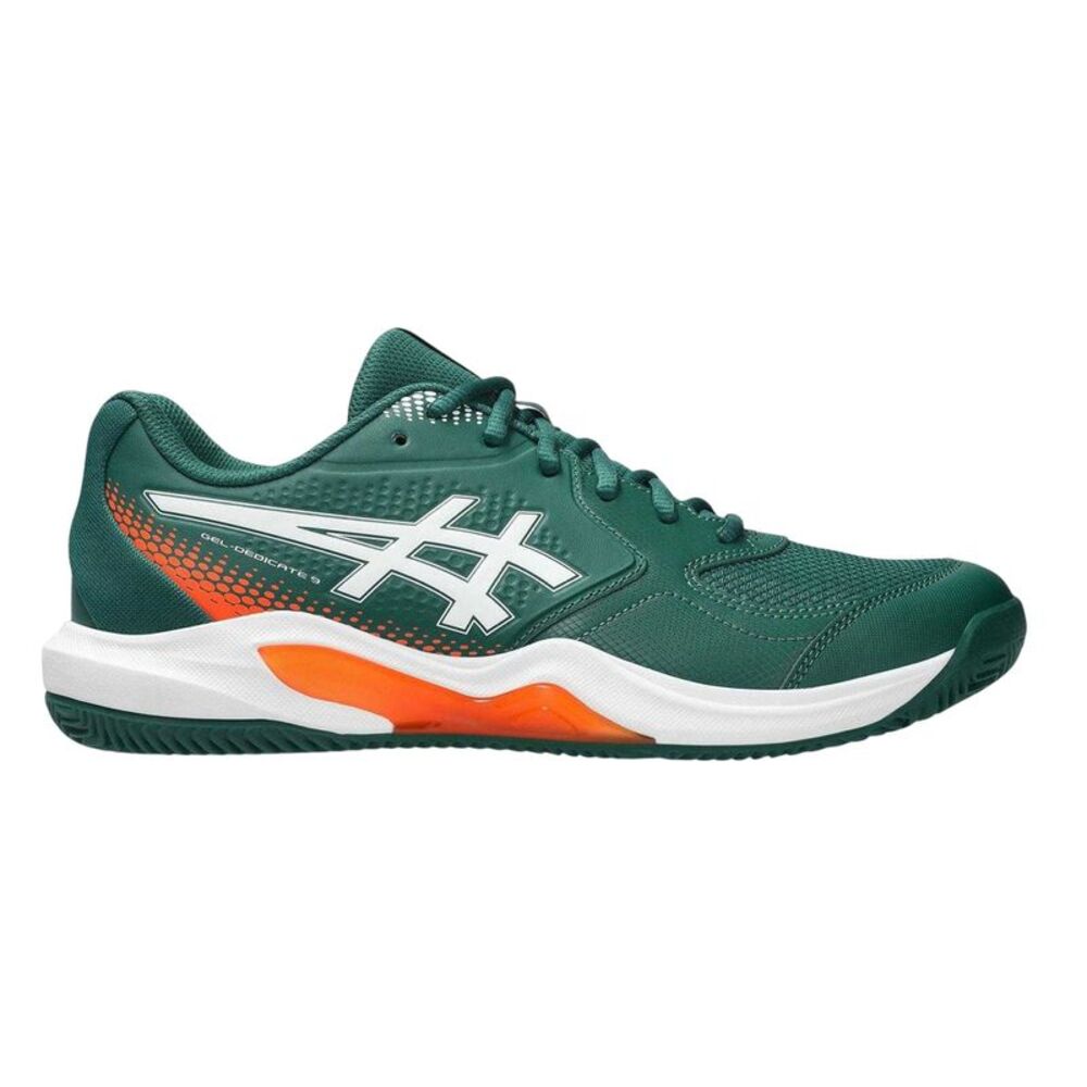 Asics Mens Dedicate 9 Leather Sneakers / Green
